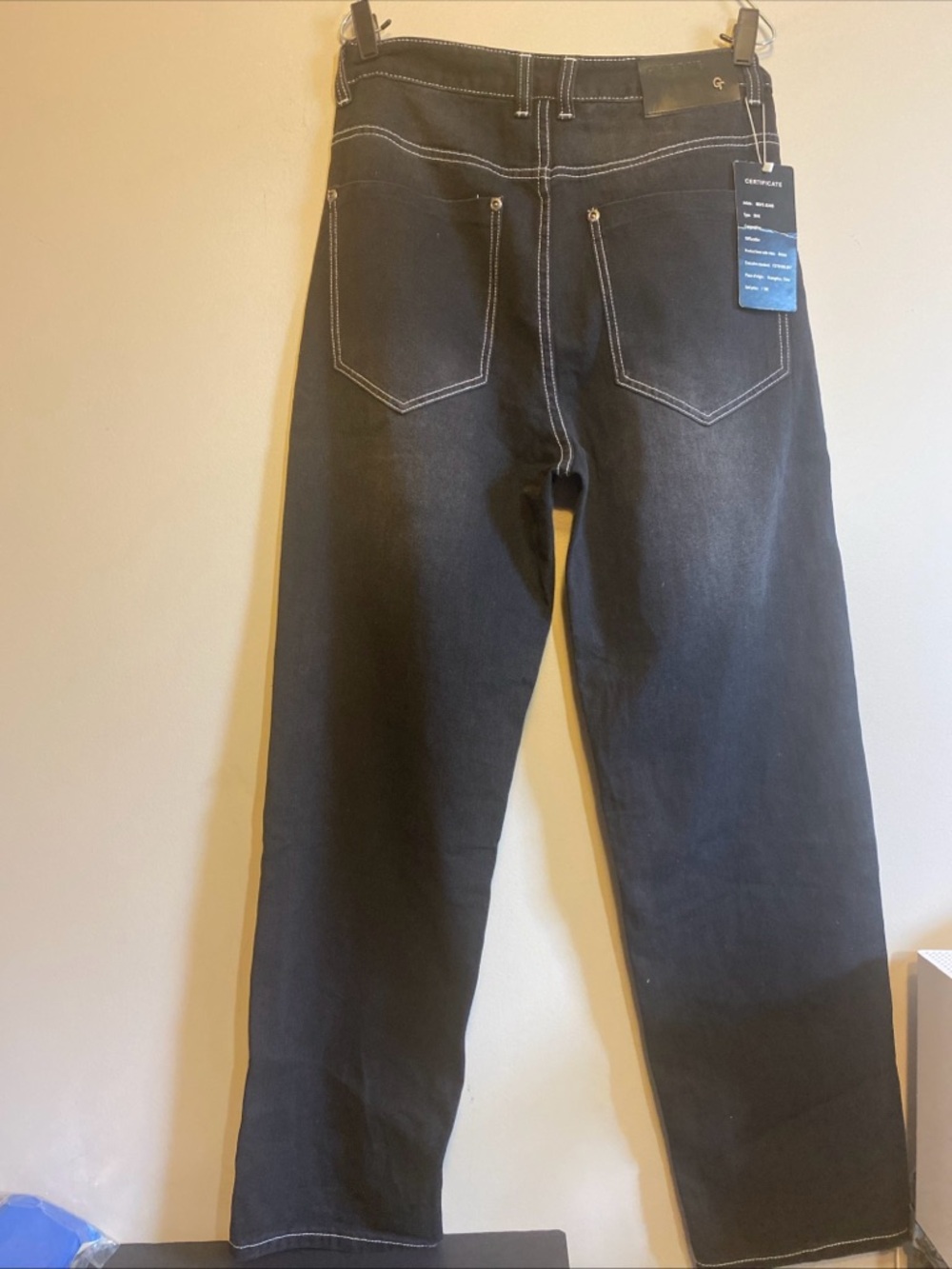 Game Time Jeans‎ Mens 30 Black Wide Leg Baggy Y2K Hip Hop Skater Streetwear